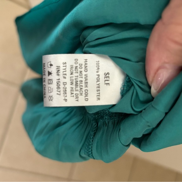 Strut & Bolt Emerald Green Ruffled Maxi Dress - Picture 5 of 7